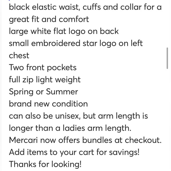 New! Black bomber jacket men’s L lightweight full zip - Picture 16 of 16